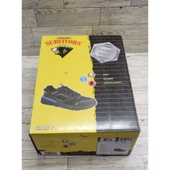 Women's Size: 8 . Leather Soft Toe Shoes . Oil & Slip Resistant . Work & Safety - Picture 9 of 11